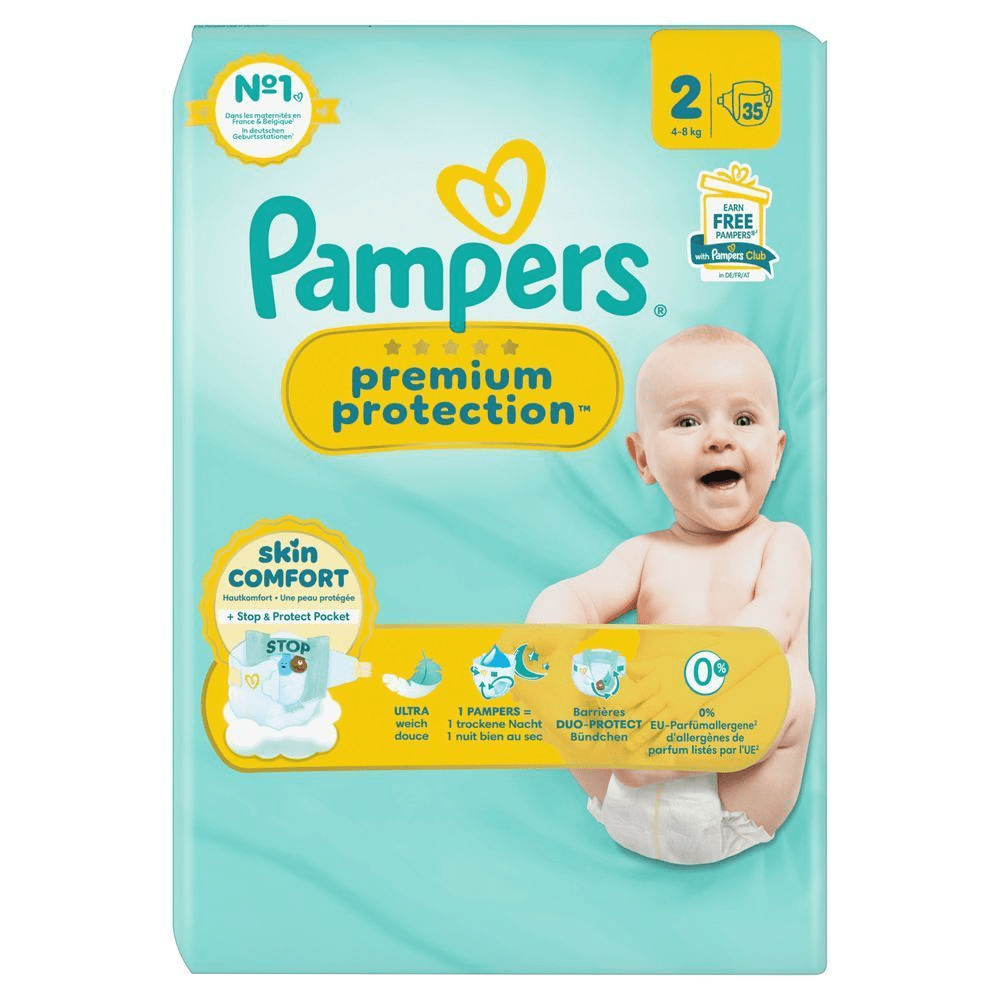 Bild: Pampers Premium Protection Größe 2, 4kg-8kg 