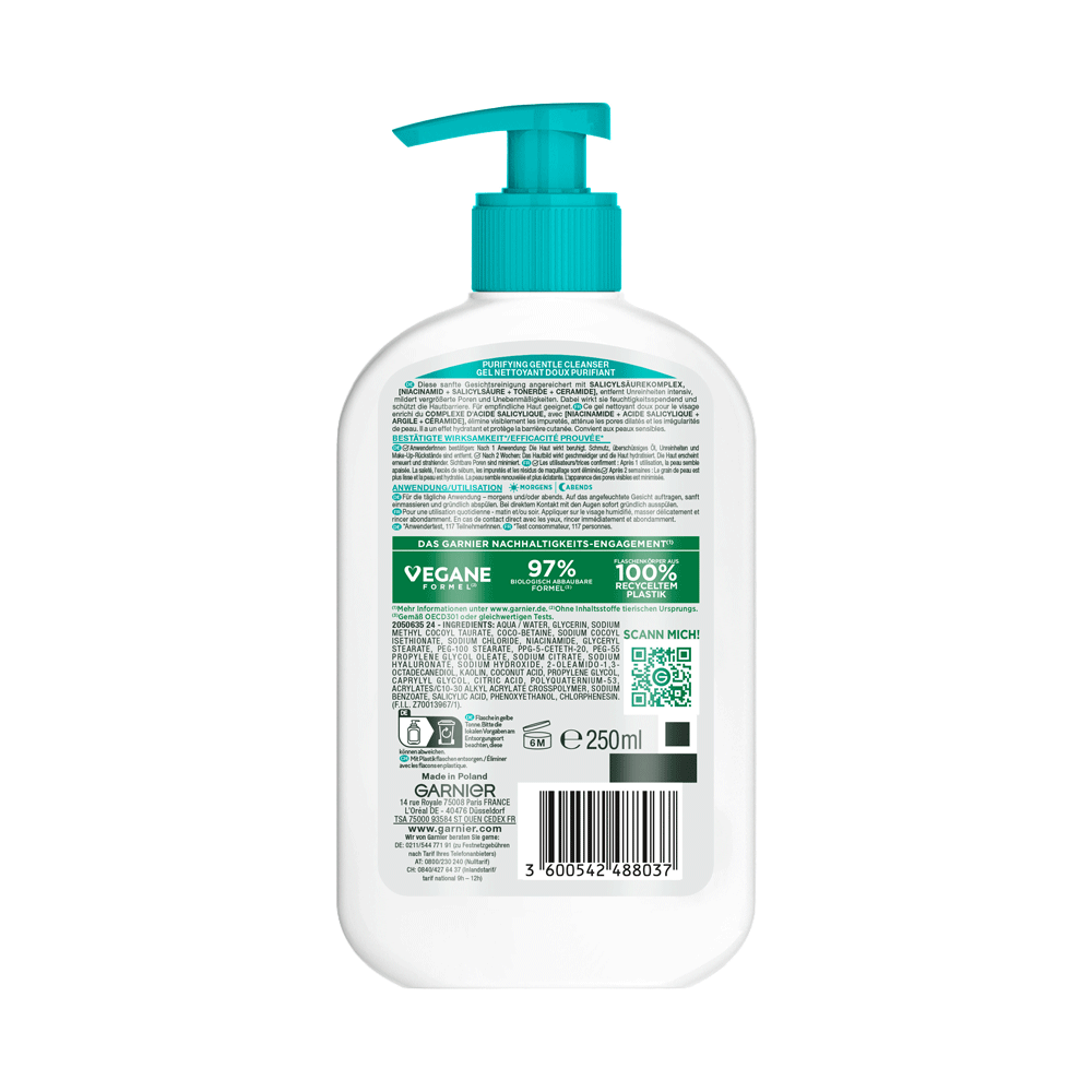 Bild: GARNIER Hautklar Hydrating Deep Cleanser 