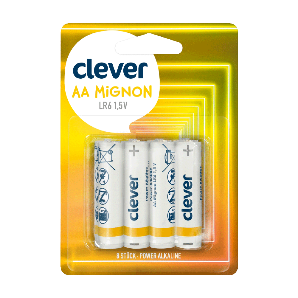 Bild: clever Batterien AA Mignon 