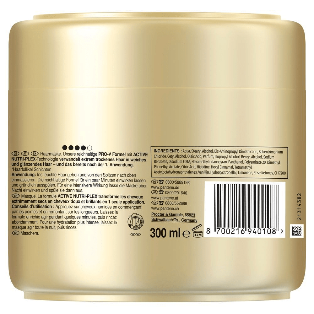 Bild: PANTENE PRO-V Moisture BOOST Keratin Protect Haarmaske Extrem Trockenes Haar 