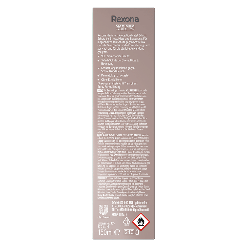 Bild: Rexona Maximum Protection Deo Spray Lime & Waterlily