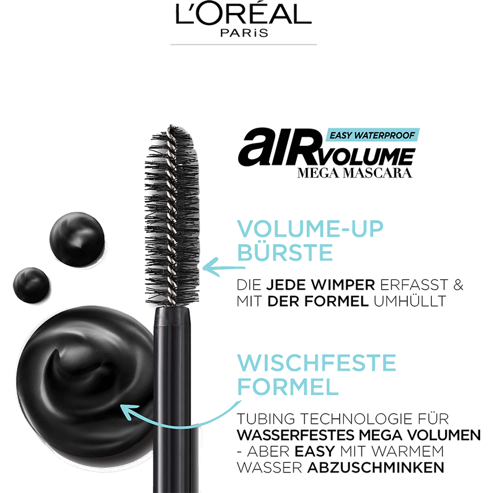 Bild: L'ORÉAL PARIS Air Volume Mega Waterproof Mascara Waterproof