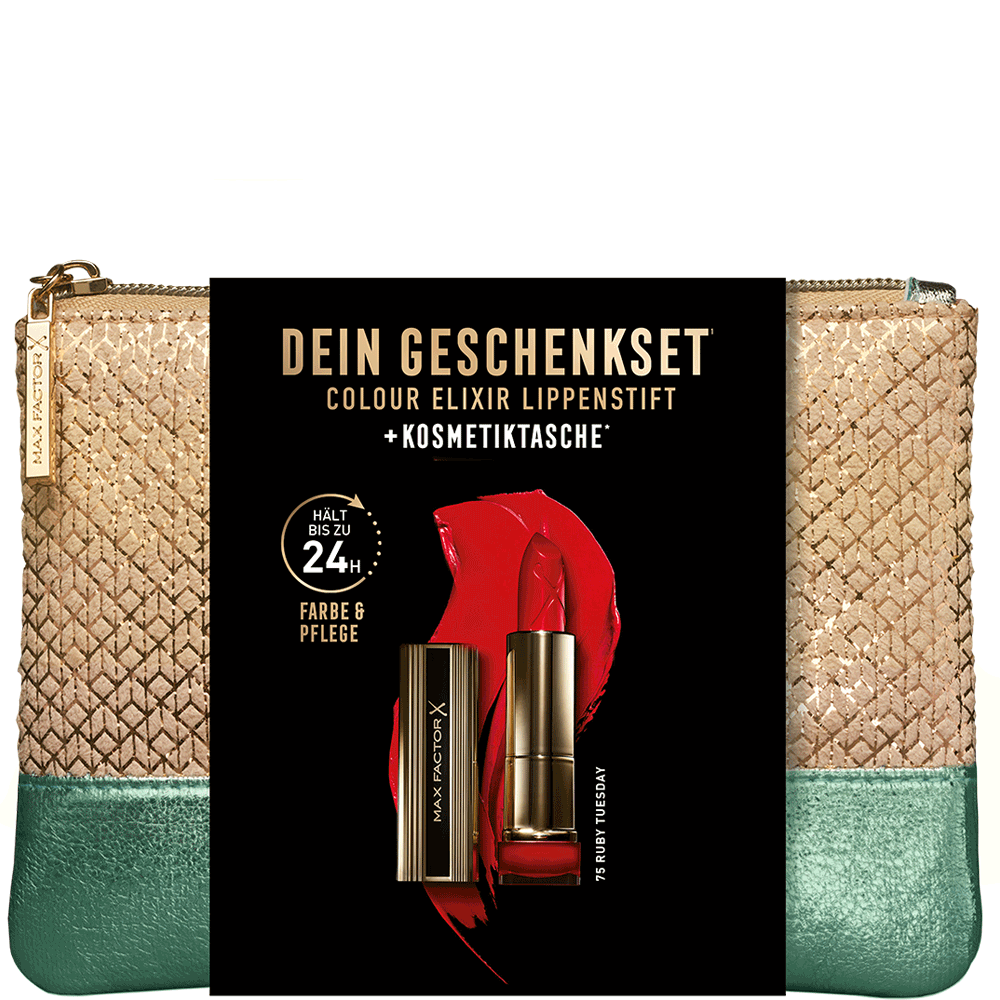 Bild: MAX FACTOR Set Ruby Tuesday + Gratis Kosmetiktasche 