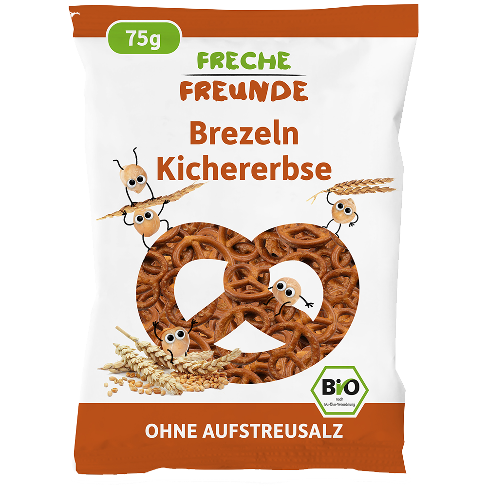 Bild: Freche Freunde Dinkel & Kirchererbse Brezeln 