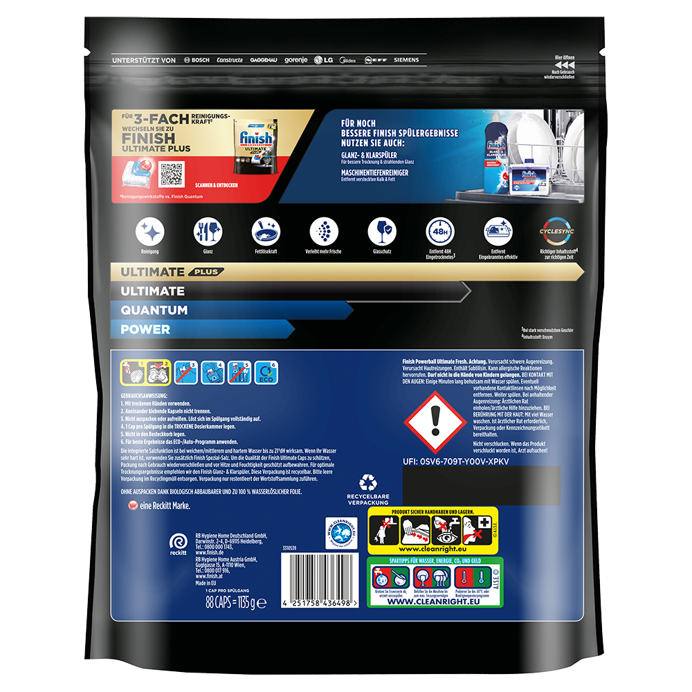 Bild: finish Powerball Ultimate All In 1 Caps Fresh 