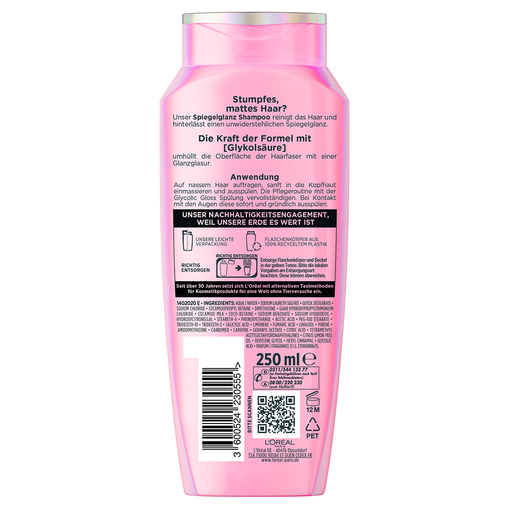 Bild: L'ORÉAL PARIS ELVITAL Glycolic Gloss Shampoo 