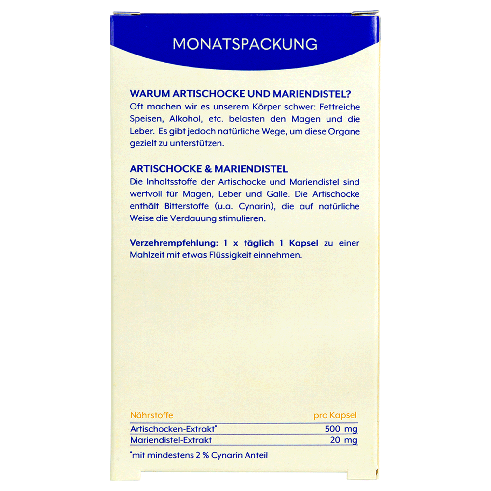 Bild: the wellness co. Artischocke Kapseln