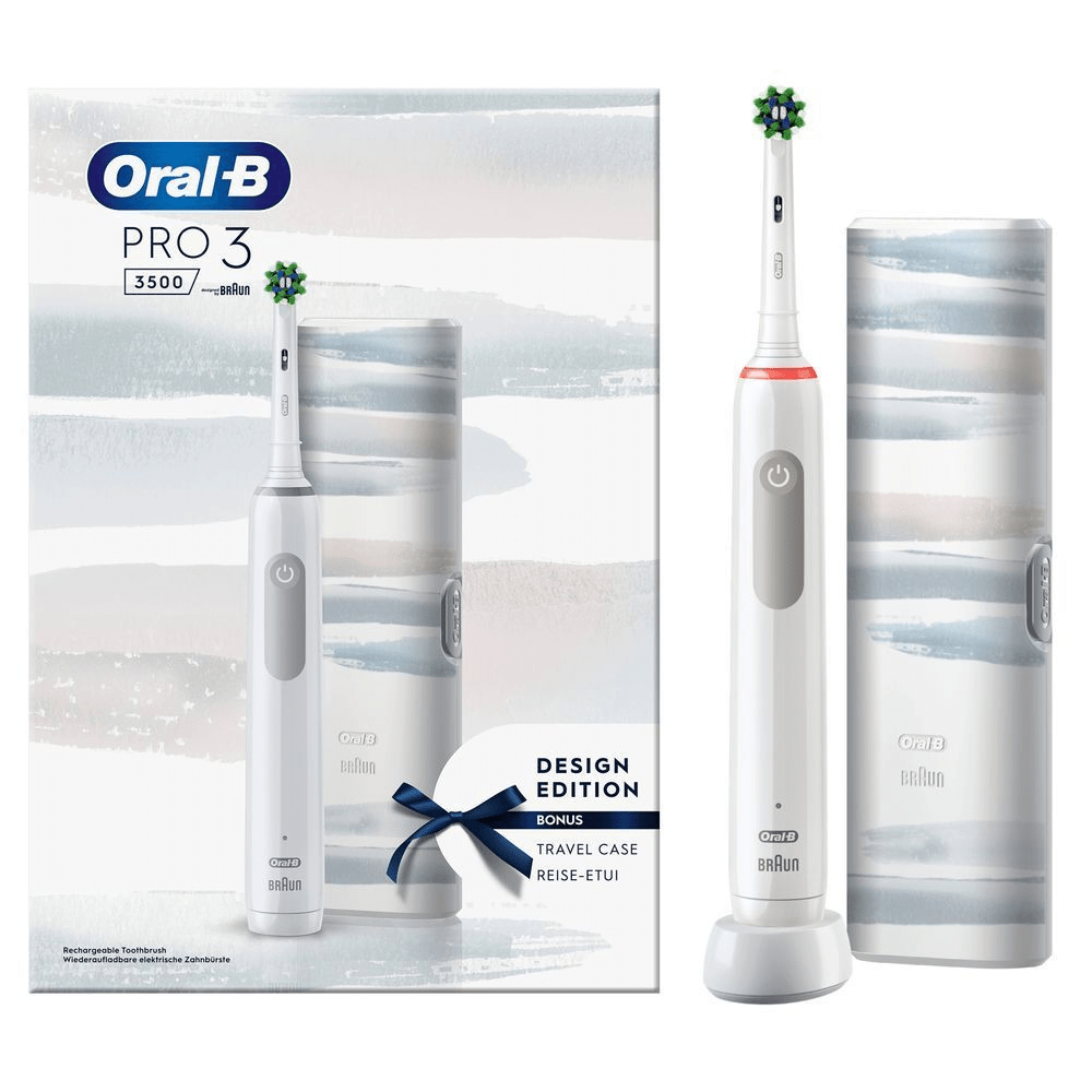 Bild: Oral-B PRO 3 3500 Elektrische Zahnbürste, Weiß 