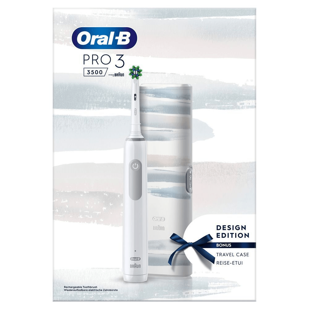 Bild: Oral-B PRO 3 3500 Elektrische Zahnbürste, Weiß 