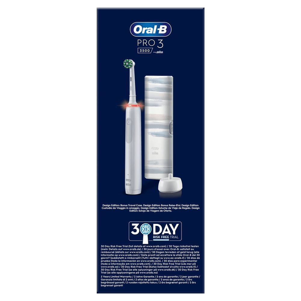 Bild: Oral-B PRO 3 3500 Elektrische Zahnbürste, Weiß 
