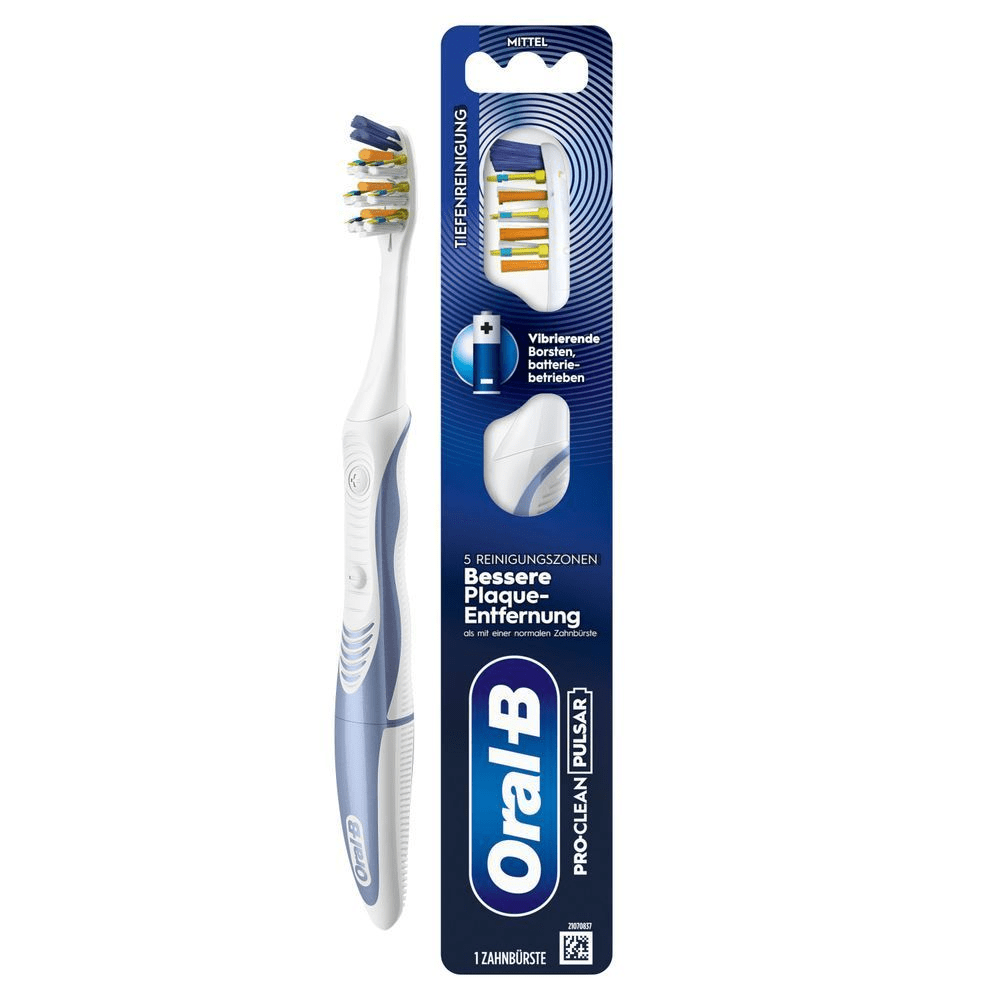 Bild: Oral-B PRO-CLEAN PULSAR Batteriebetriebene Zahnbürste, Medium Borsten 