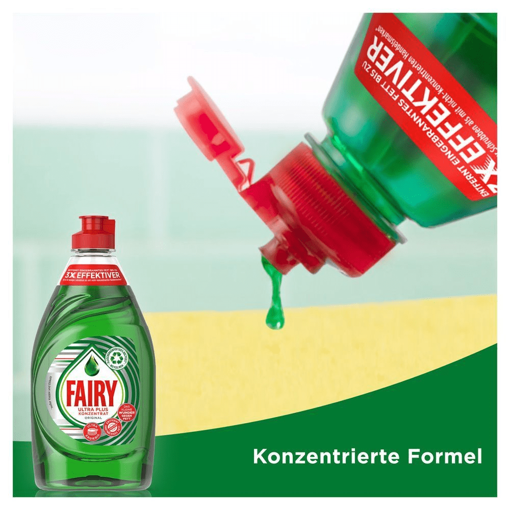 Bild: FAIRY Ultra Konzentrat Original Handgeschirrspülmittel mit effektiver Fettlösekraft für perfekt sauberes Geschirr 