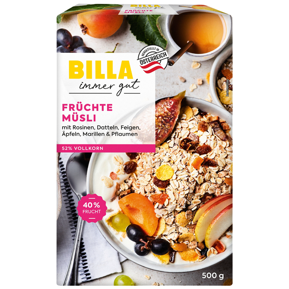 Bild: Billa immer gut Früchtemüsli 