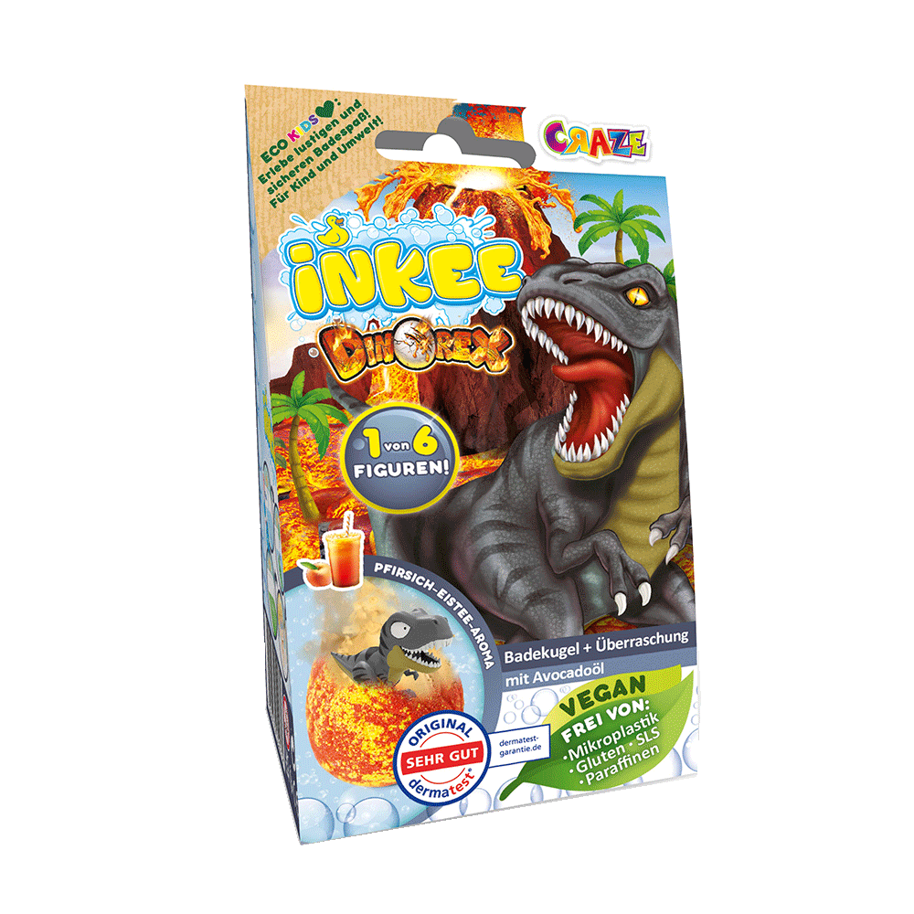 Bild: Craze Inkee Badekugel + Überraschung Dinorex 