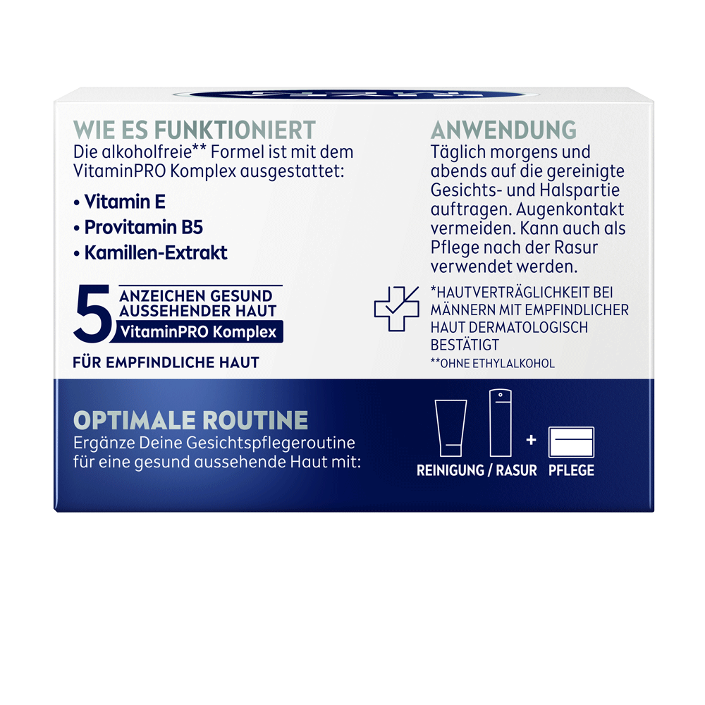 Bild: NIVEA MEN Sensitive Intense Feuchtigkeitscreme 