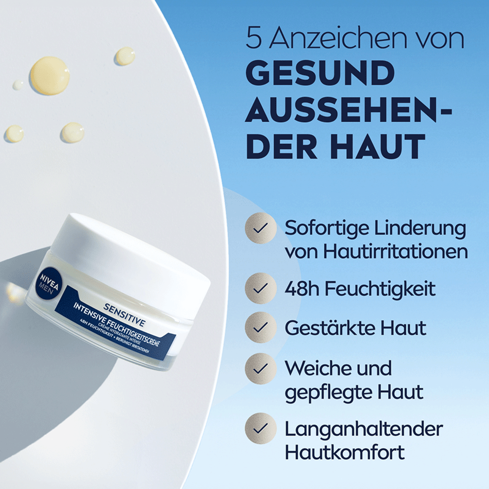 Bild: NIVEA MEN Sensitive Intense Feuchtigkeitscreme 