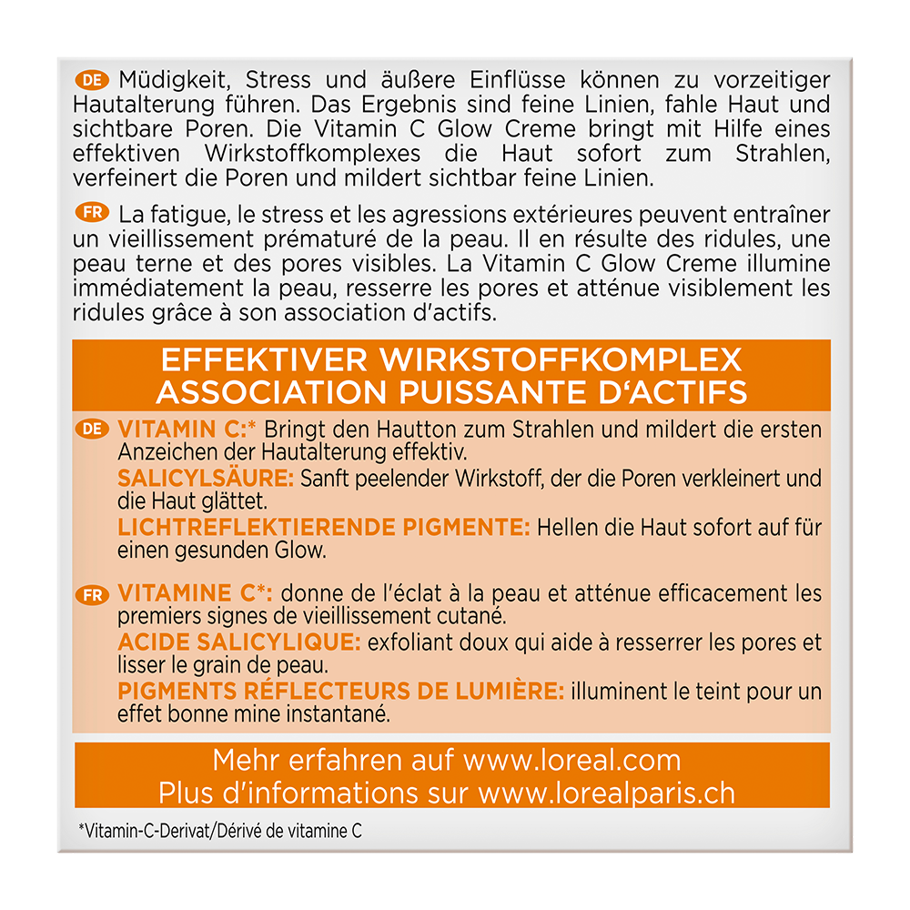 Bild: L'ORÉAL PARIS Revitalift Vitamin C Glow Creme 