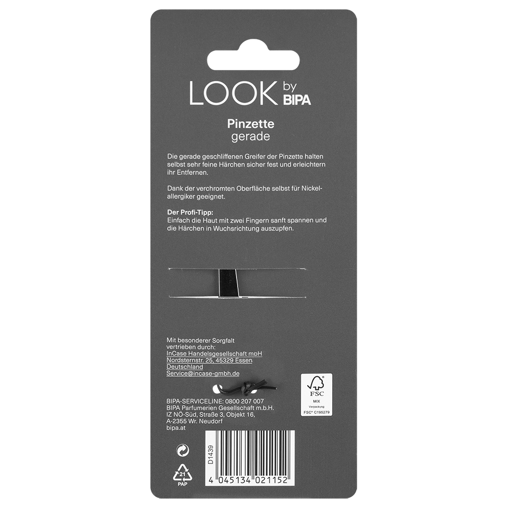 Bild: LOOK BY BIPA Pinzette Gerade 