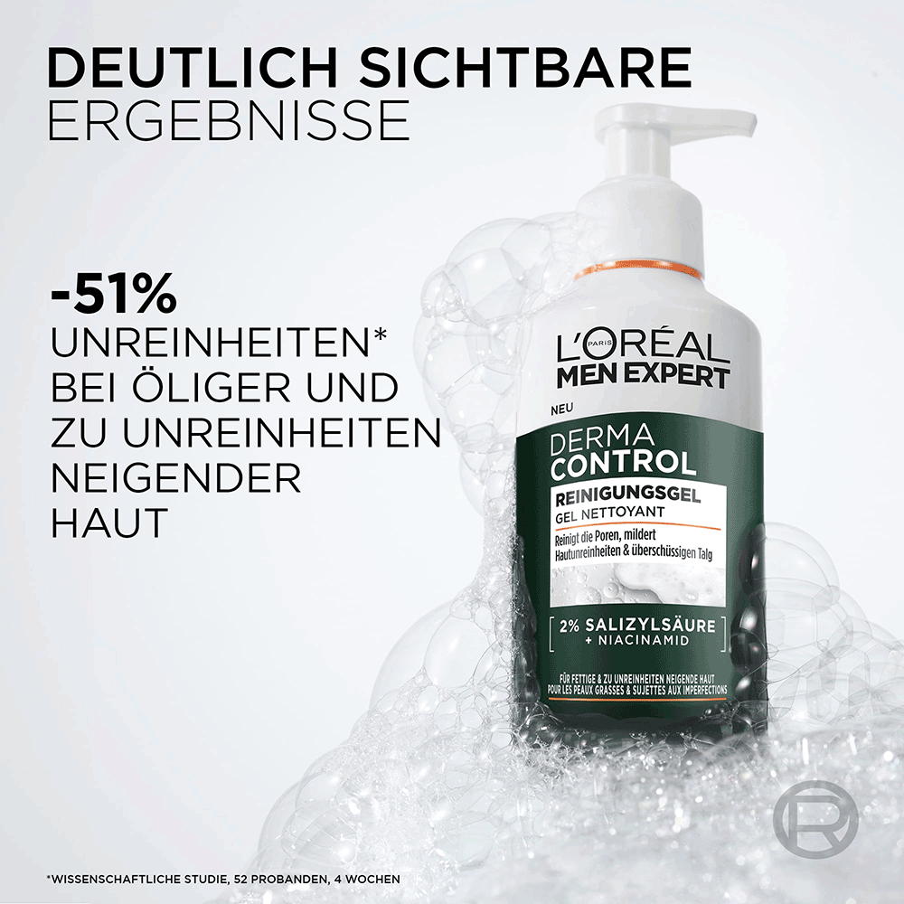 Bild: L'ORÉAL PARIS MEN EXPERT Derma Control Reinigungsgel 
