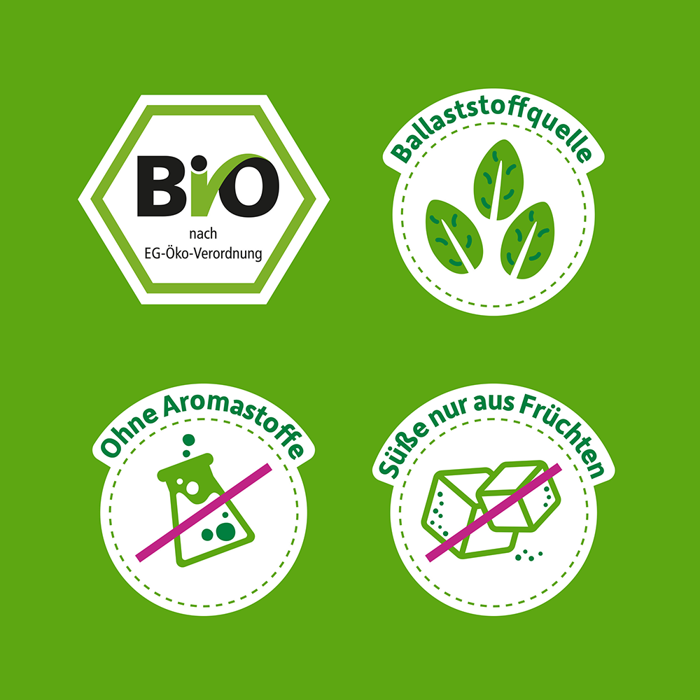 Bild: Freche Freunde Rosaroter Keks Apfel und Beeren 