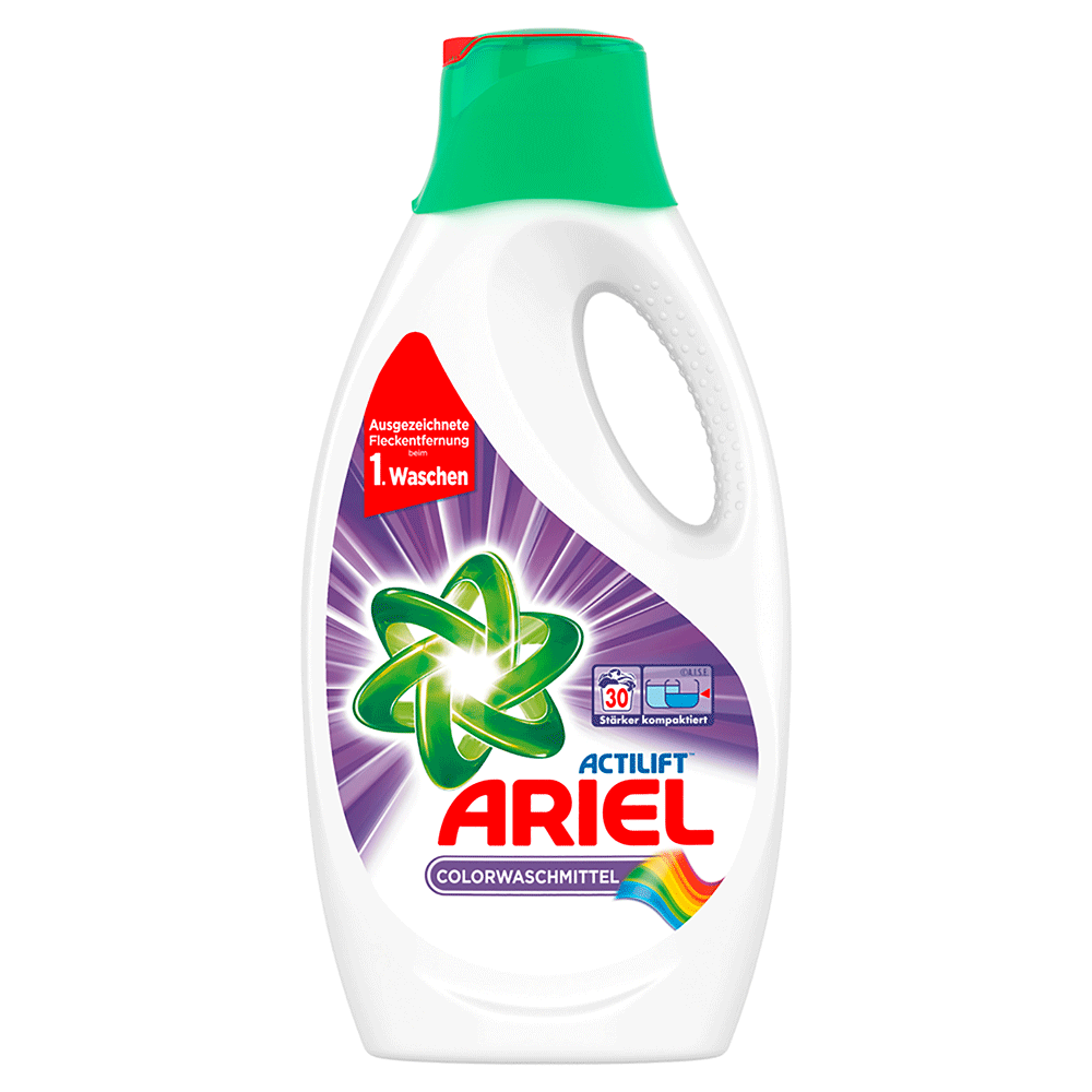 Bild: ARIEL Flüssigwaschmittel, 30 Waschladungen, Color+ 
