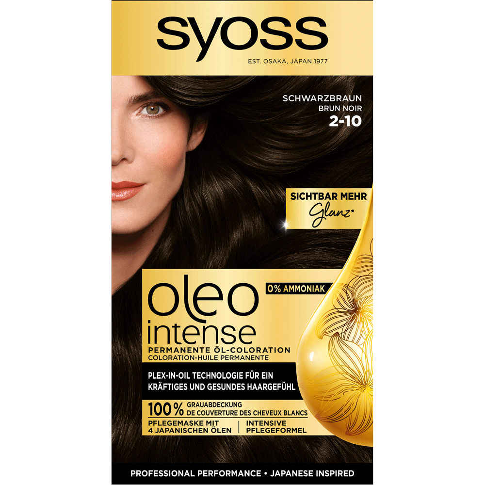 Bild: syoss oleo intense Permanente Öl Coloration Schwarzbraun