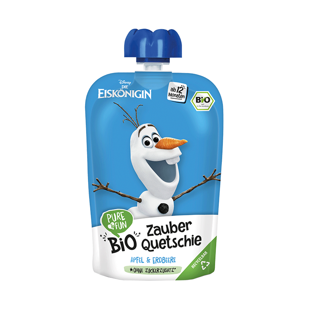 Bild: Pure & Fun Quetschie Olaf Apfel & Erdbeere 