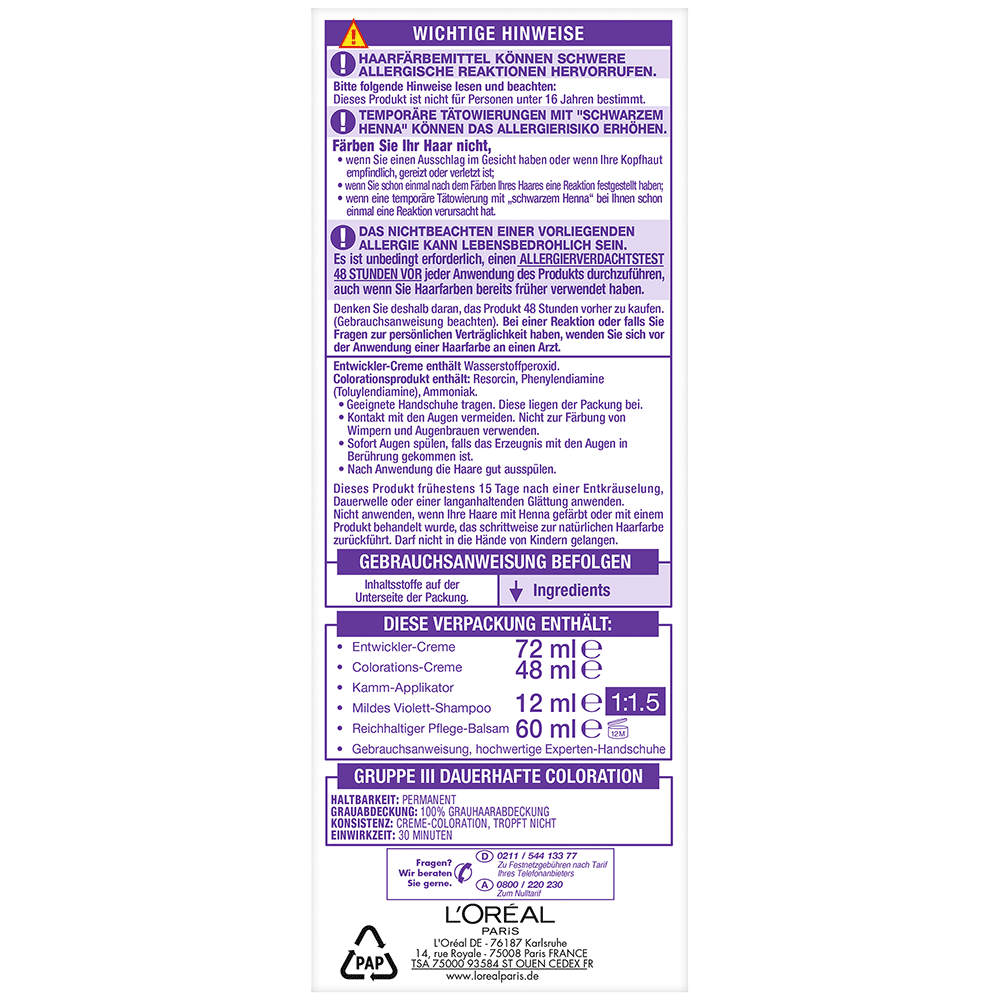 Bild: L'ORÉAL PARIS Excellence Cool Creme Coloration 