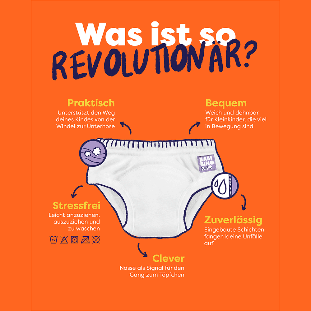 Bild: bambino mio Töpfchen-Trainingshose Wuschel 3-4 Jahre 