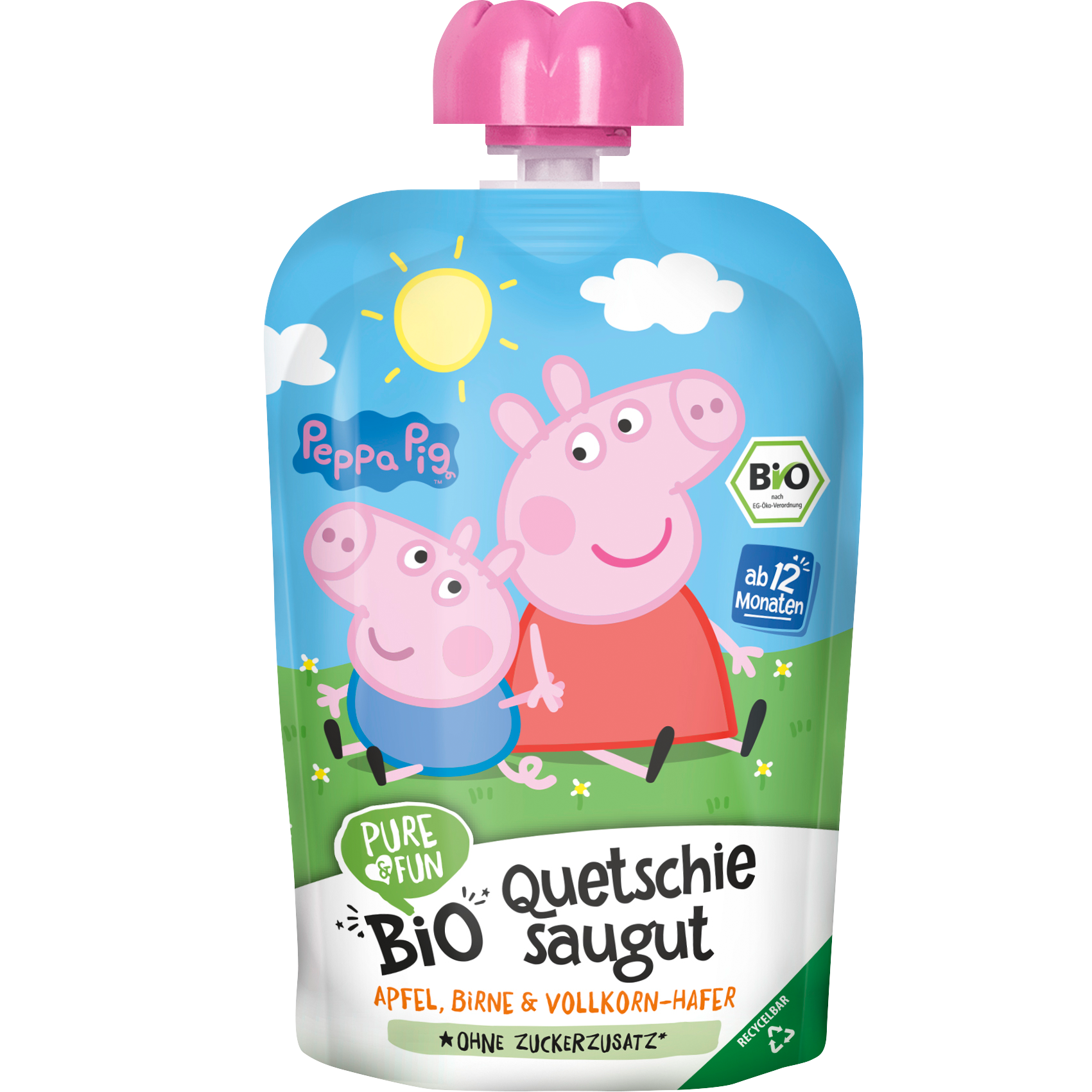 Bild: Pure & Fun Quetschie Peppa Saugut 