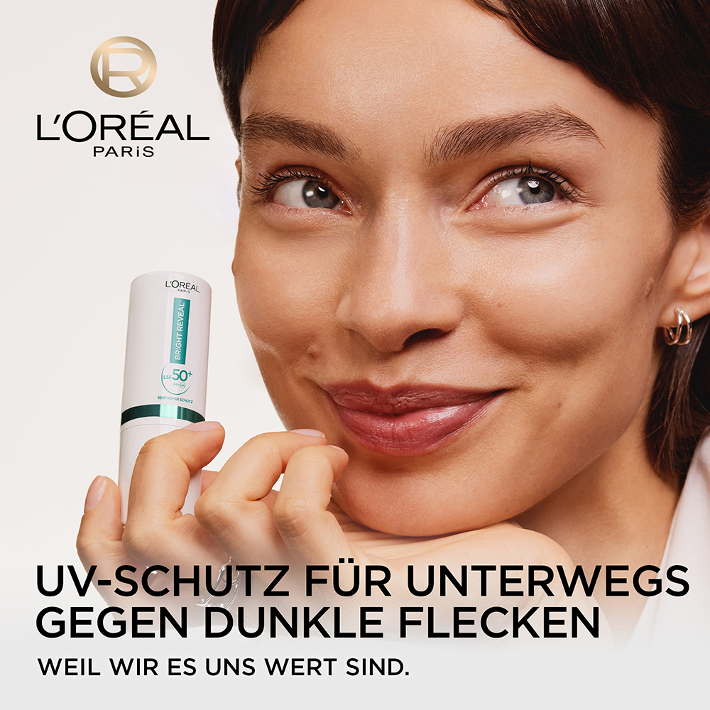 Bild: L'ORÉAL PARIS Bright Reveal Täglicher UV Stick LSF 50+ 