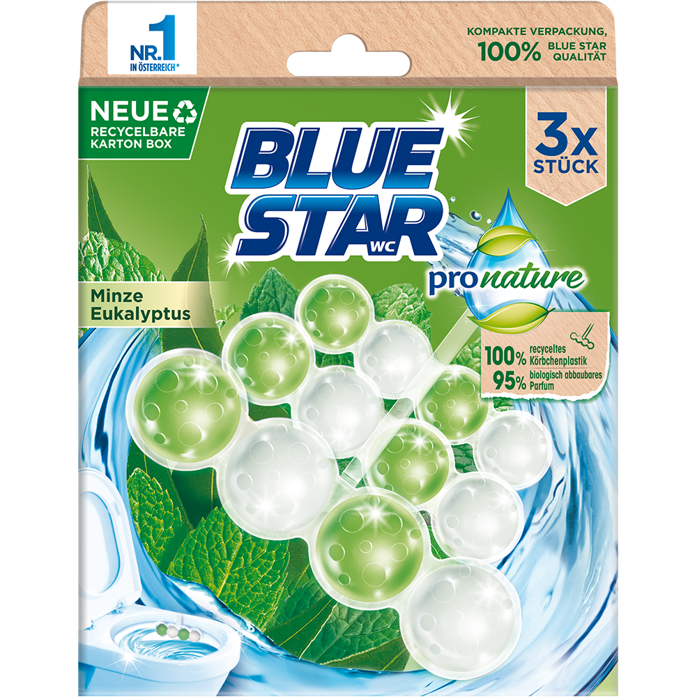 Bild: Blue Star pronature WC-Steine Minze Eukalyptus