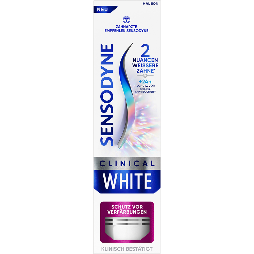 Bild: SENSODYNE Clinical White Zahnpasta 