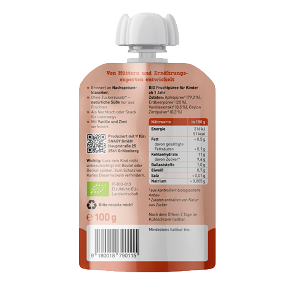 Bild: Snagy Quetschie Zauberflosse Apfelstrudel 