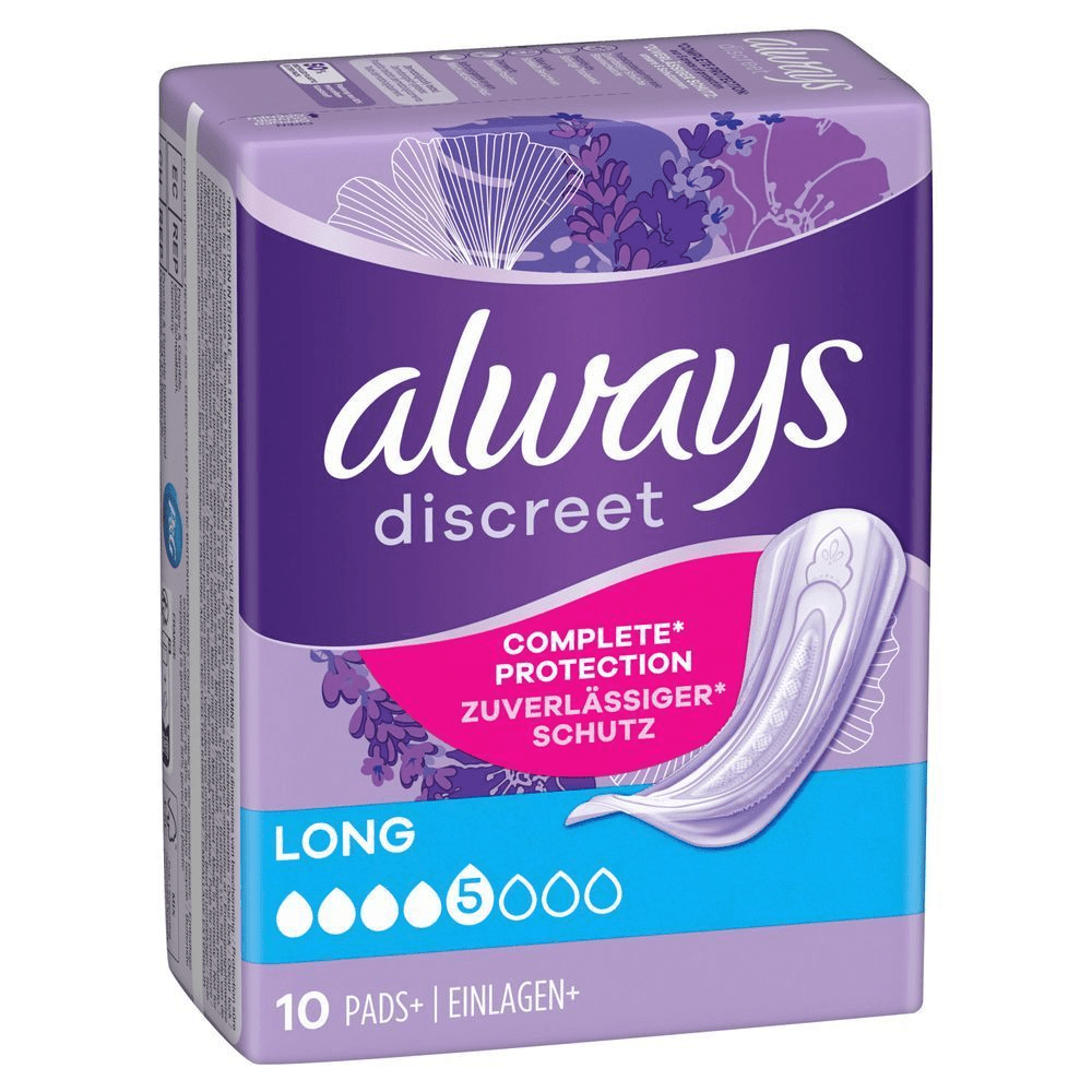 Bild: always Discreet Inkontinenz-Einlagen Long Plus 