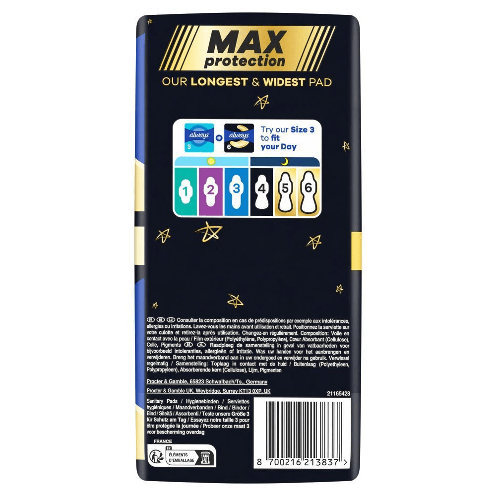 Bild: always Damenbinden Ultimate Night 