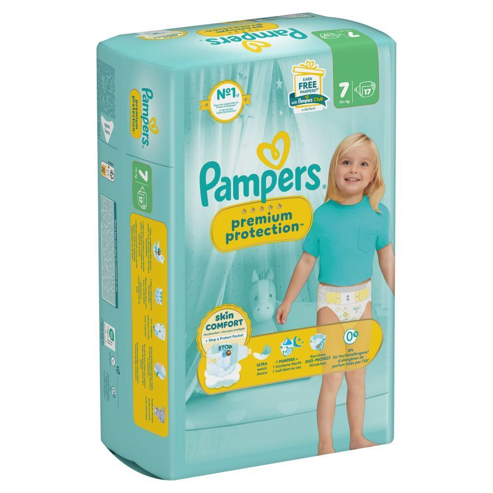 Bild: Pampers Premium Protection Größe 7, 15kg+ 