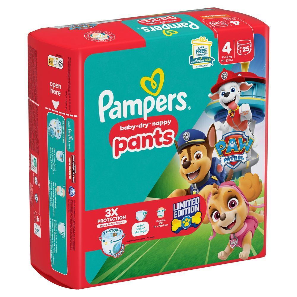 Bild: Pampers Paw Patrol Pants Größe 4, 9kg-15kg 