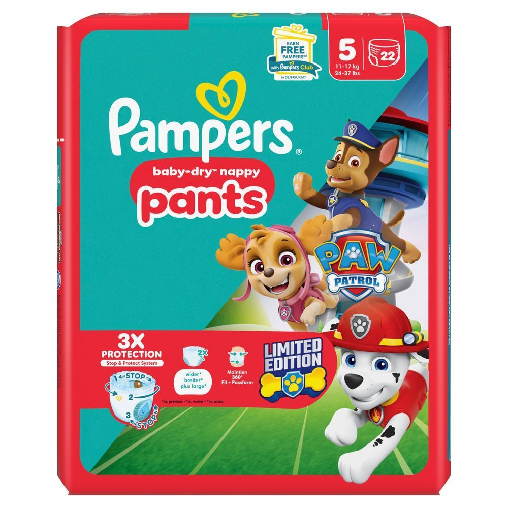 Bild: Pampers Paw Patrol Pants Größe 5, 11kg-17kg 