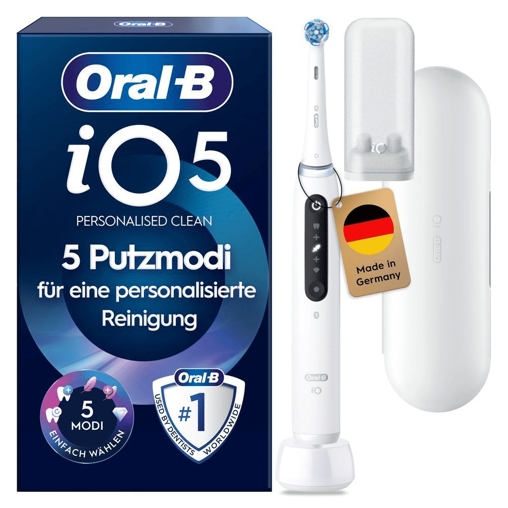 Bild: Oral-B iO Series 5 Elektrische Zahnbürste, Quite Qhite 