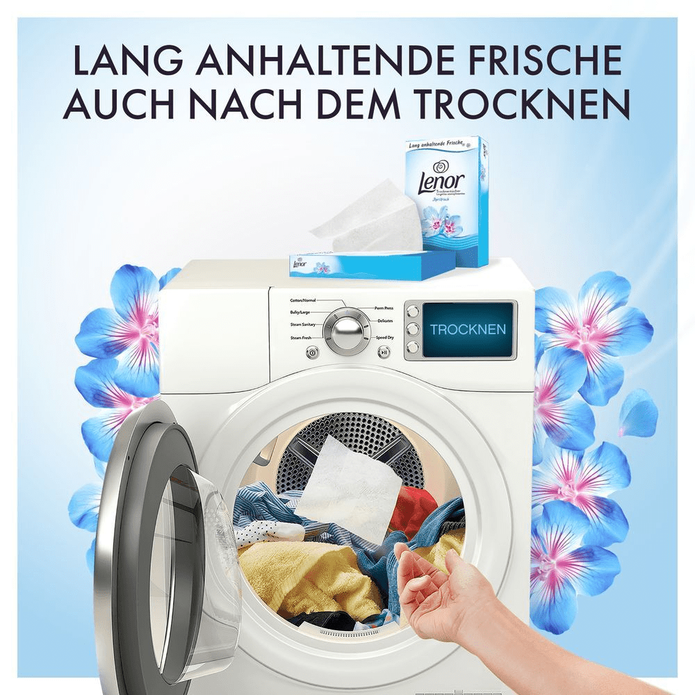 Bild: Lenor Trocknertücher Aprilfrisch 