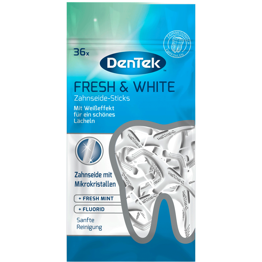 Bild: DenTek Fresh & White Zahnseide Sticks