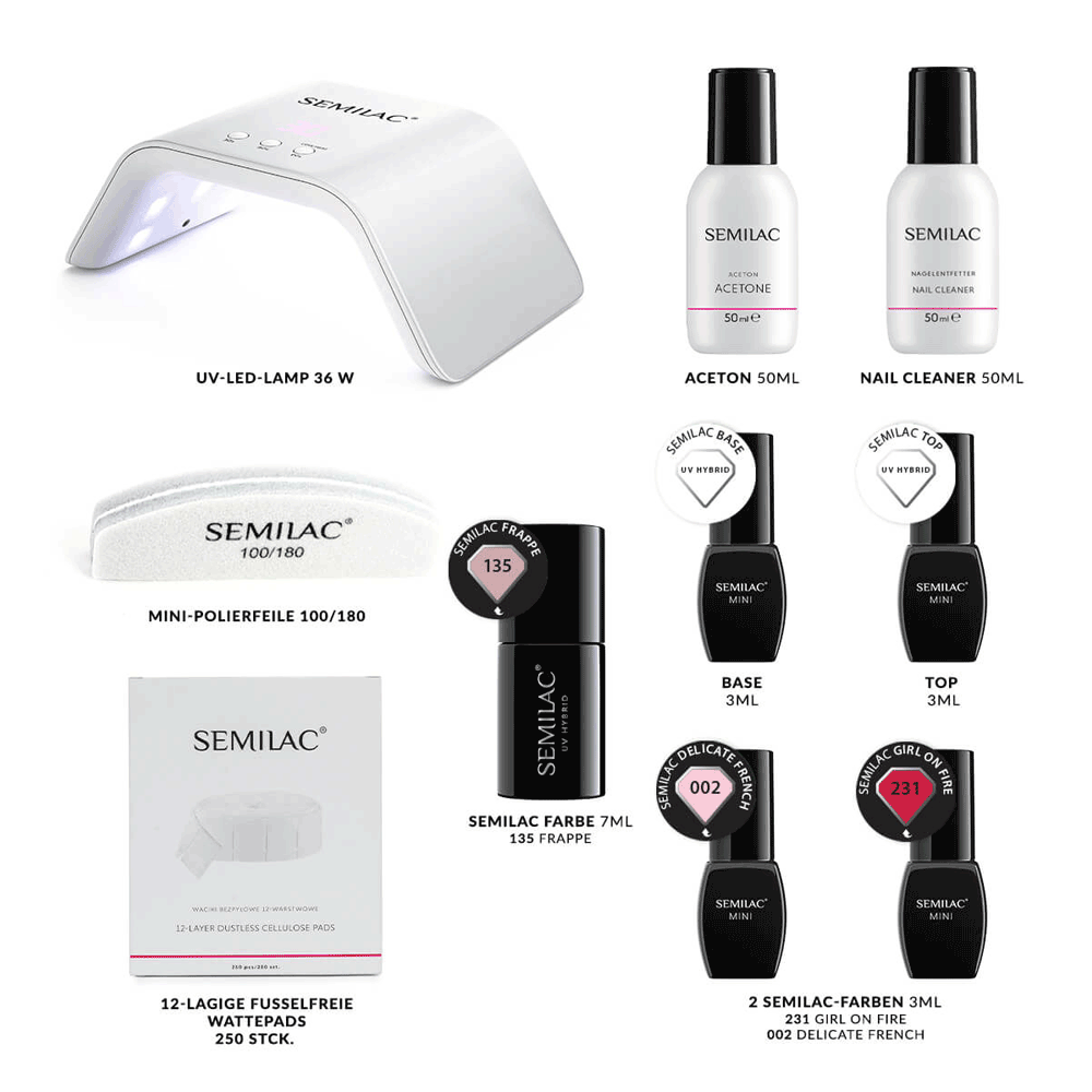 Bild: Semilac UV Gel Nagellack Starter Set Try Me