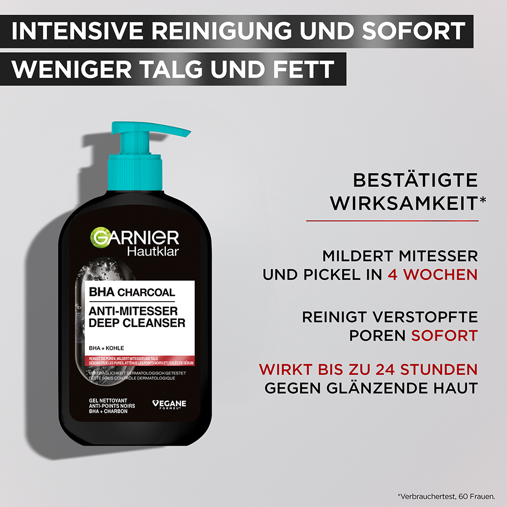 Bild: GARNIER Hautklar BHA Carbon Cleanser Anti-Mitesser 