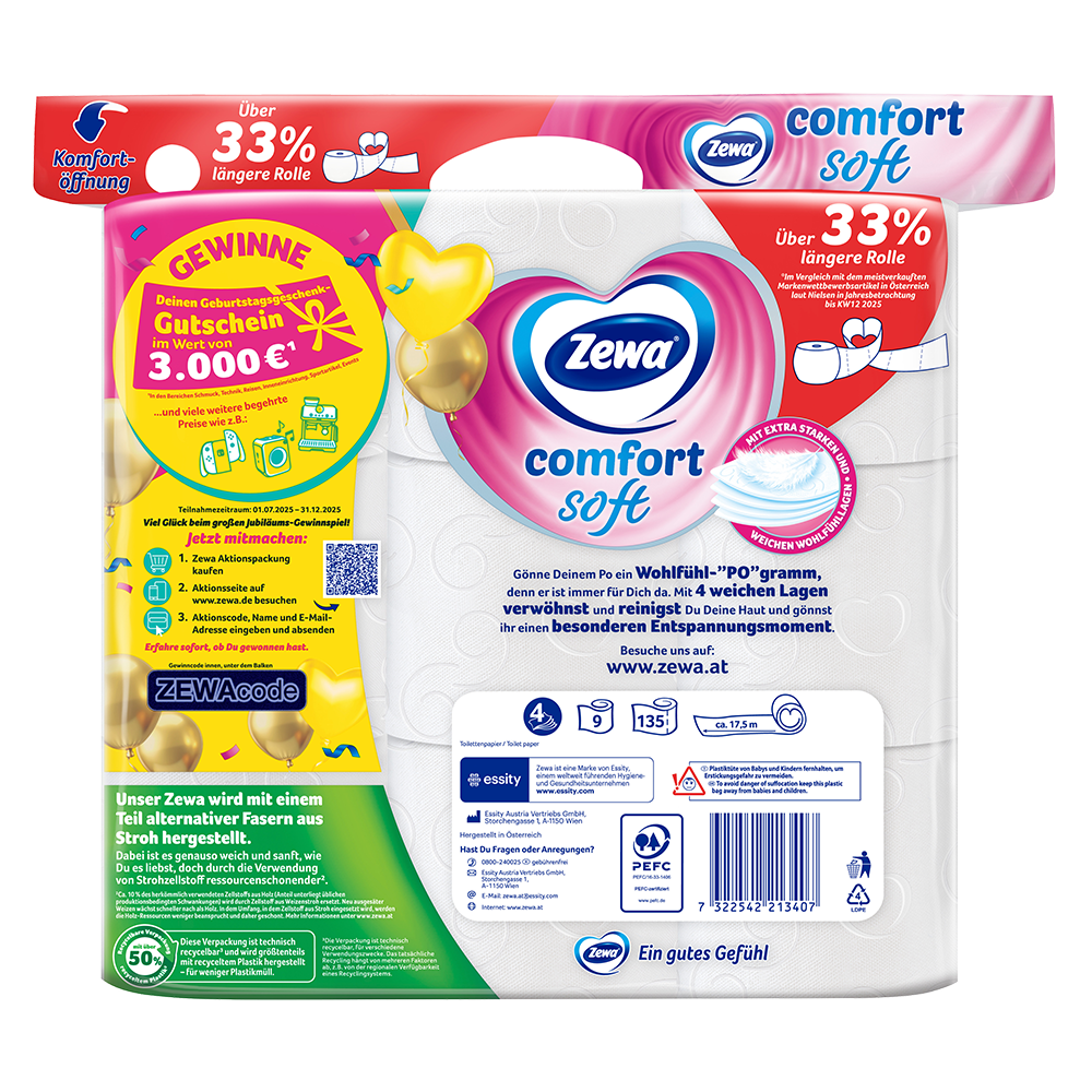 Bild: Zewa Comfort Soft Toilettenpapier 