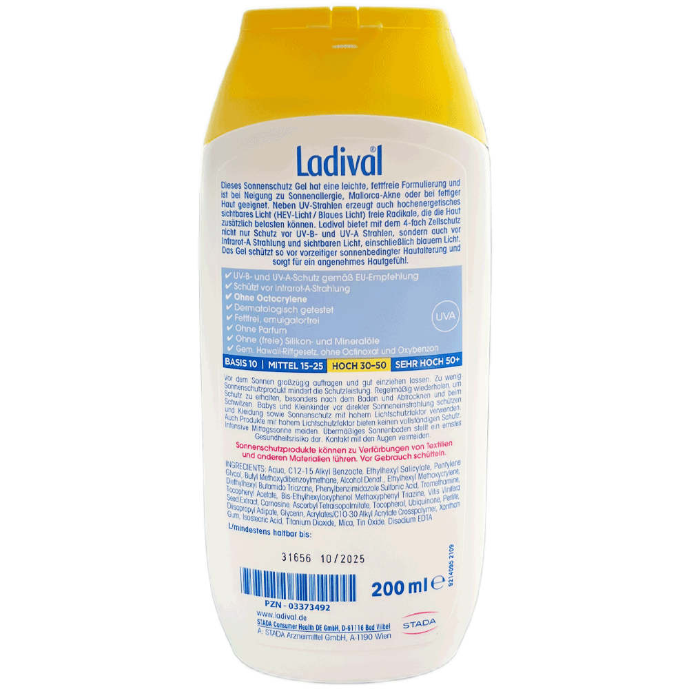 Bild: Ladival Sonnenschutz Gel Allergische Haut LSF 30
