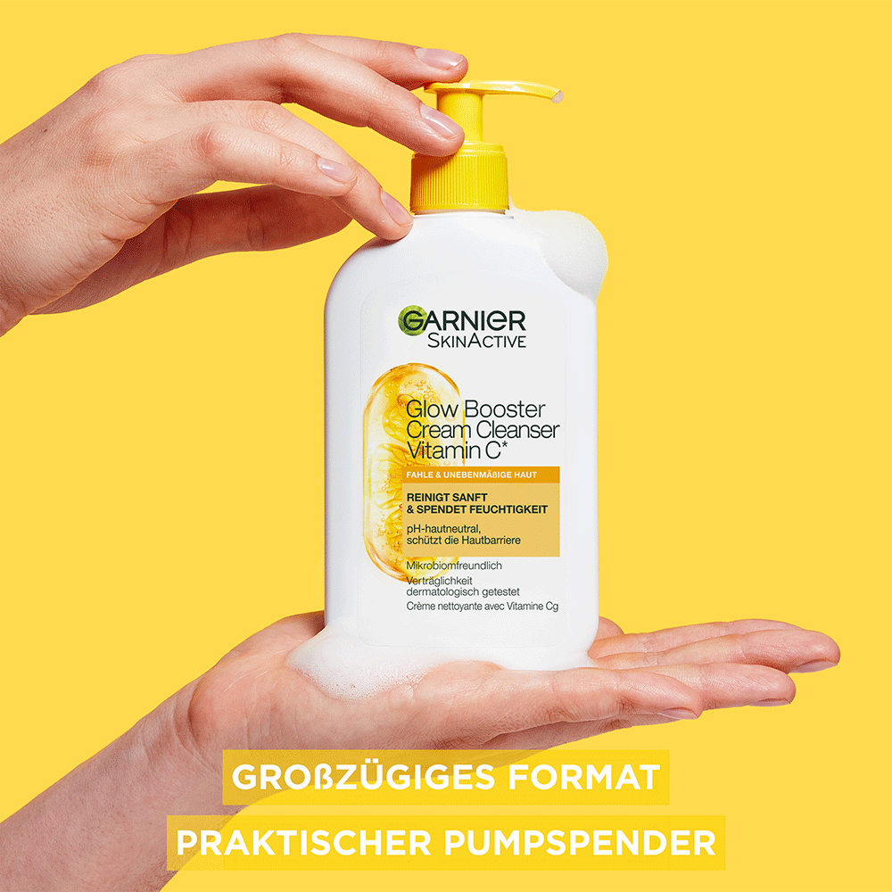 Bild: GARNIER SKIN ACTIVE Booster Cream Cleanser Vitamin C 