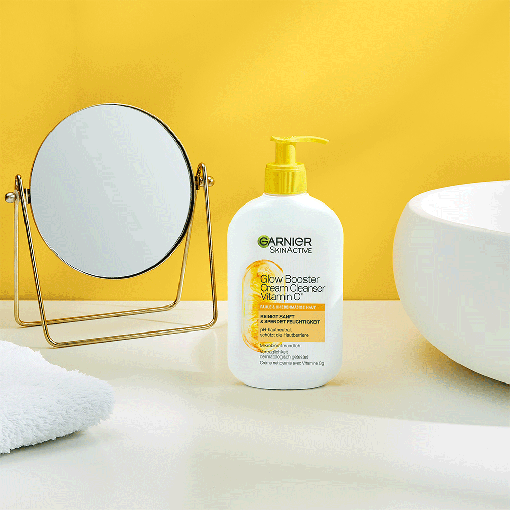 Bild: GARNIER SKIN ACTIVE Booster Cream Cleanser Vitamin C 