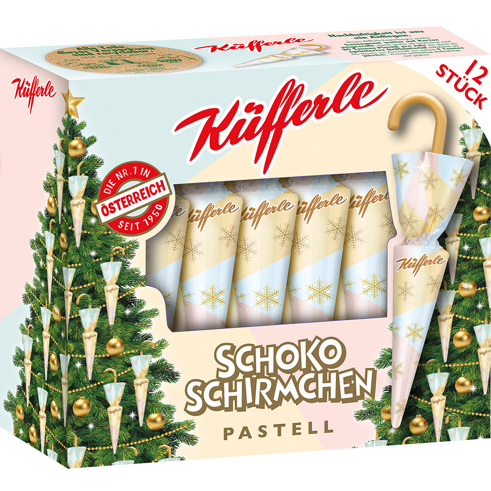 Bild: Küfferle Schoko Schirmchen Pastell