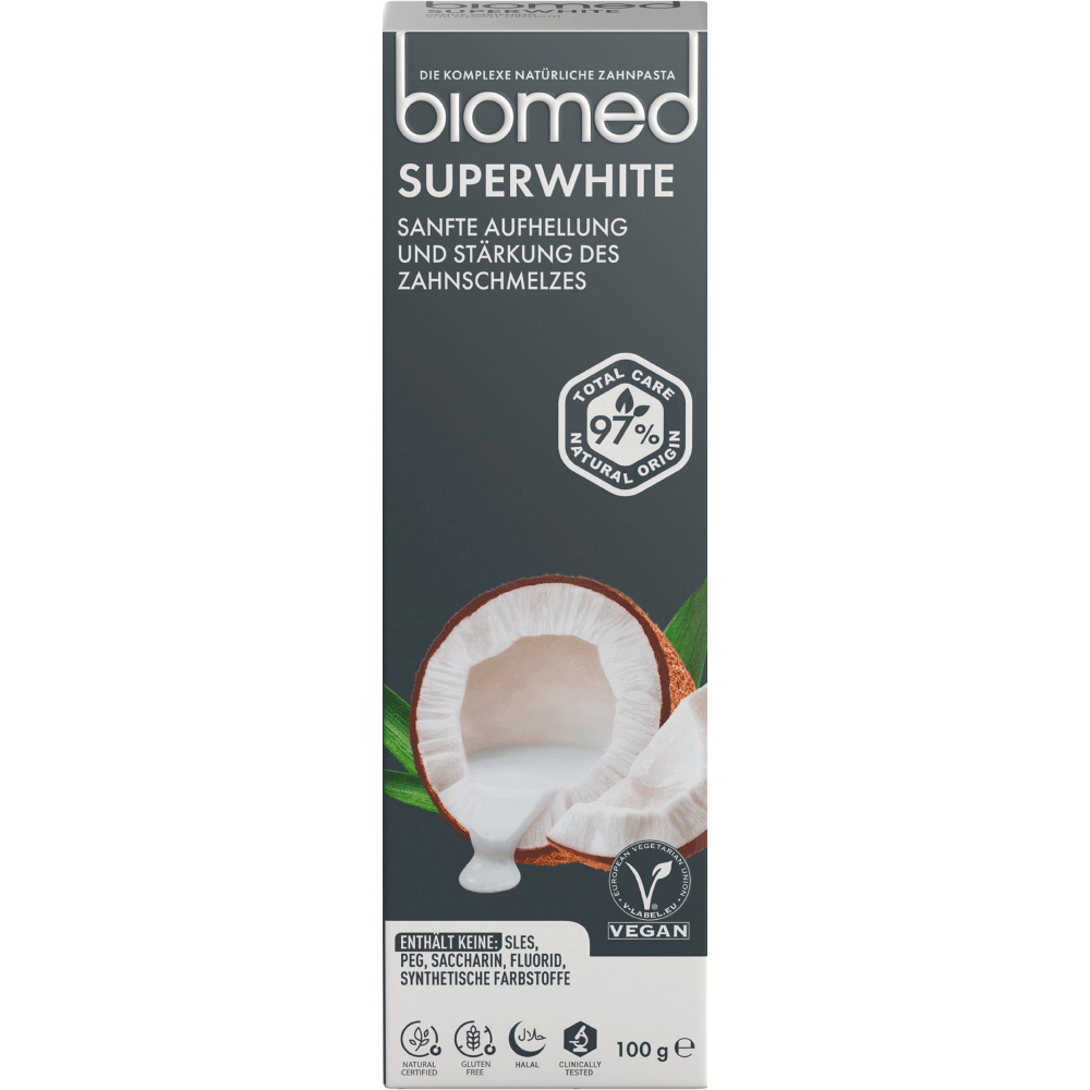 Bild: Biomed Superwhite Zahncreme